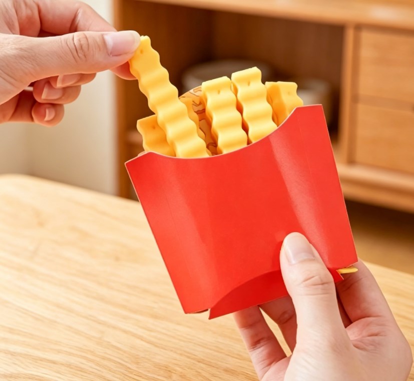 Novelty Chip-Shaped Food Sealing Clips Set – 12 Pack Reusable Snack Bag Sealers with Decorative Container – Aesthetic Kitchen Gadgets for Pantry & Refrigerator