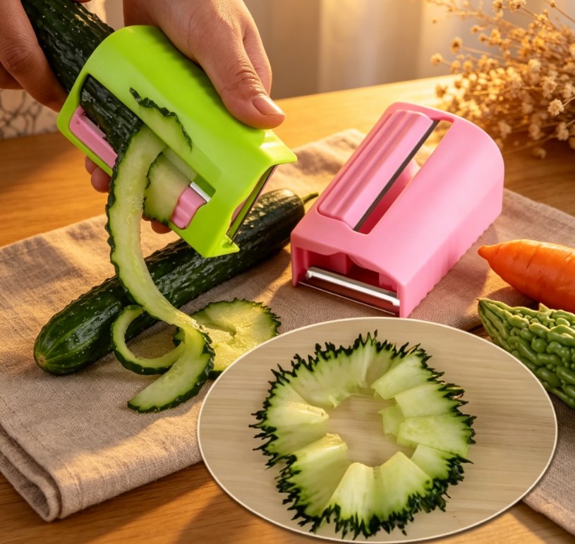 Professional Vegetable Slicer & Manual Peeler Tool – Versatile Cucumber Cutter for Kitchen Prep and DIY Skin Care Masks