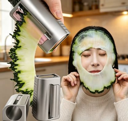 Professional Vegetable Slicer & Manual Peeler Tool – Versatile Cucumber Cutter for Kitchen Prep and DIY Skin Care Masks